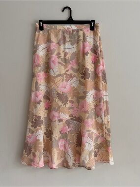 Vintage Sag Harbor Floral Midi Skirt 14